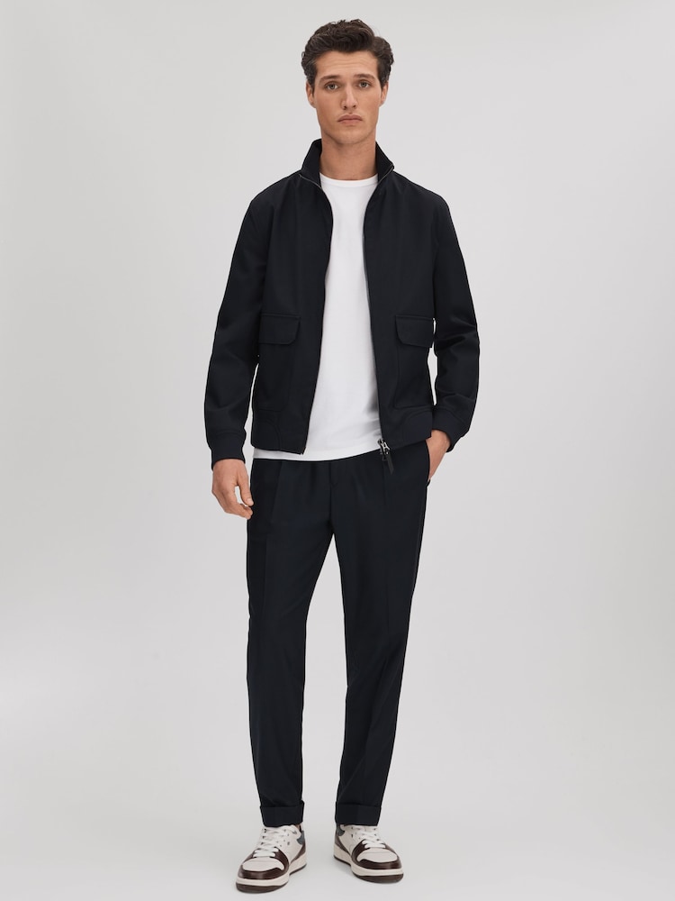 Reiss Brown Astor Leather Lace-Up Trainers - Image 2 of 5