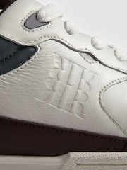 Reiss Brown Astor Leather Lace-Up Trainers - Image 4 of 5