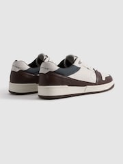 Reiss Brown Astor Leather Lace-Up Trainers - Image 5 of 5