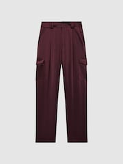 Paige Satin Cargo Trousers - Image 2 of 6