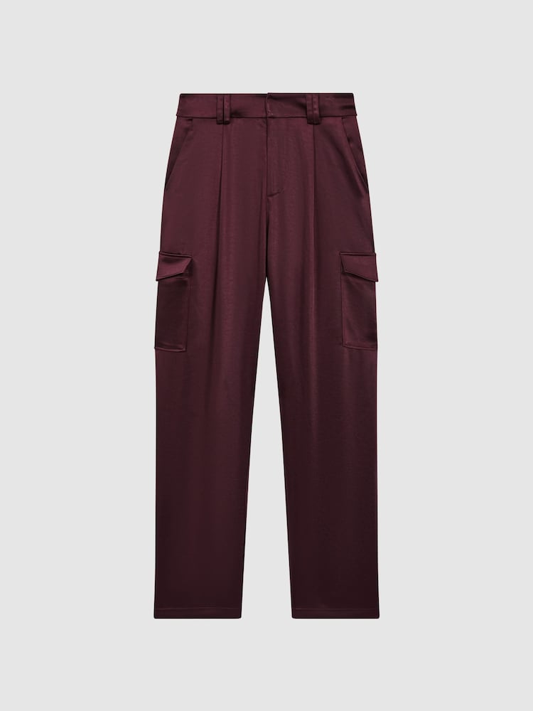 Paige Satin Cargo Trousers - Imagen 2 de 6 Paige Satin Cargo Trousers - Imagen 2 de 6