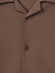 Reiss Tobacco Caspa 9-13 yrs Cotton Cuban Collar Shirt - Image 6 of 6