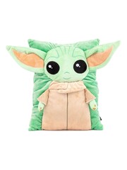 Jay Franco Baby Natural Star Wars The Mandalorian Grogu Yoda Plush Snuggle Pillow - Super Soft 3D Bed Cushion - Image 2 of 5
