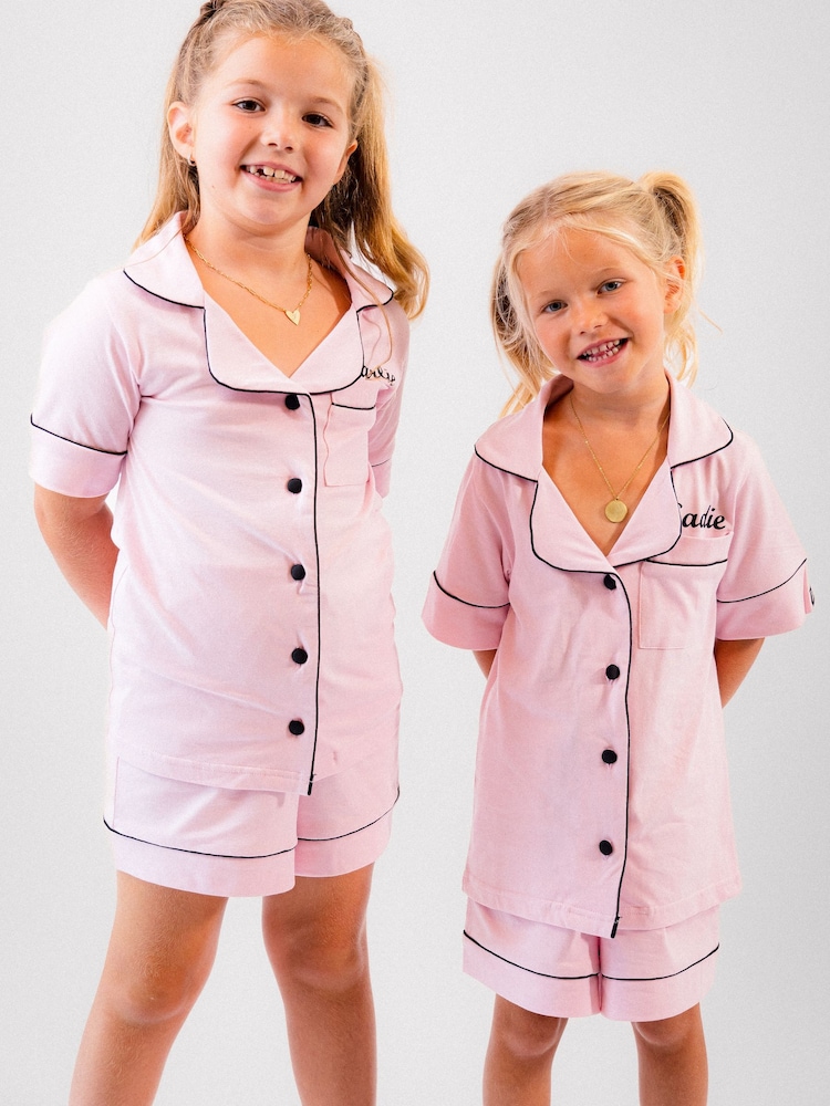 Personalised Jersey Short Pyjamas - Image 1 of 1