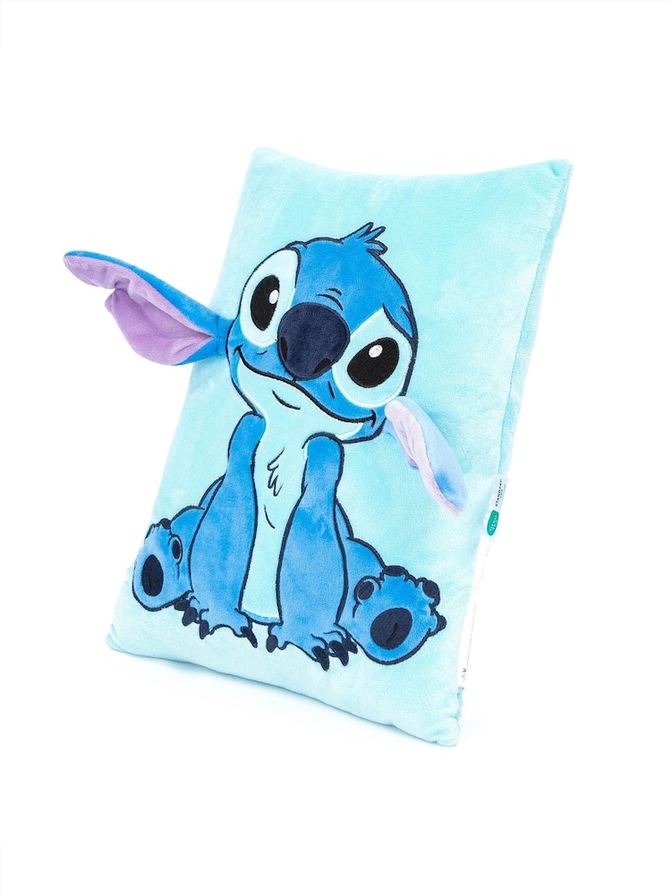 Jay Franco Blue Lilo & Stitch Plush Snuggle Pillow - Super Soft 3D Bed Cushion - Image 1 of 5