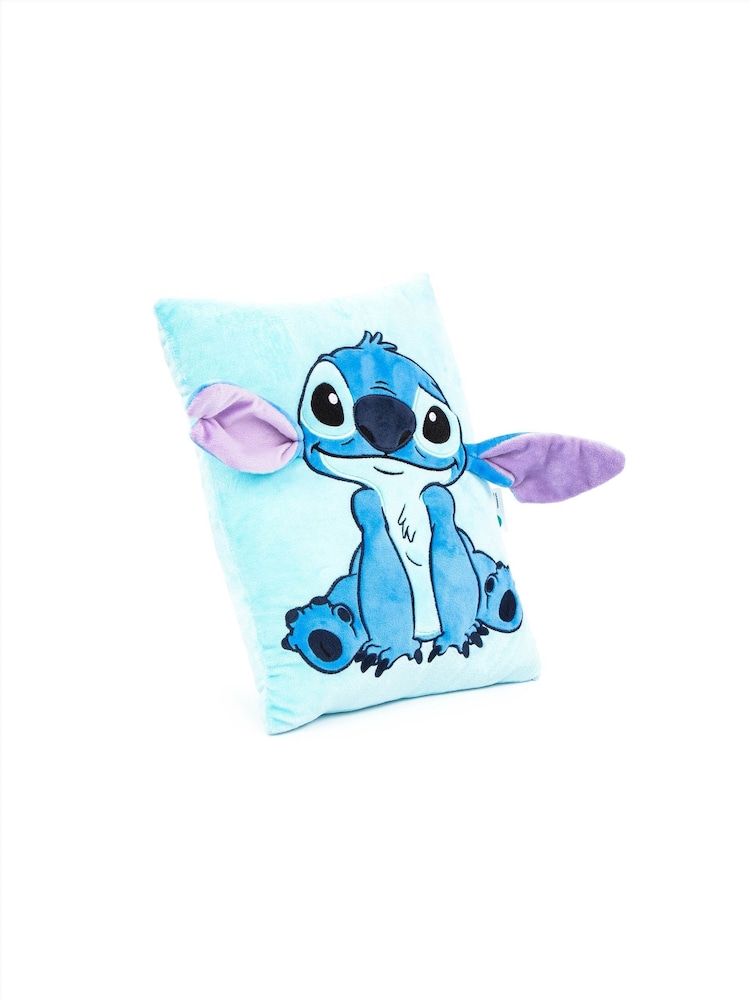 Jay Franco Blue Lilo & Stitch Plush Snuggle Pillow - Super Soft 3D Bed Cushion - Image 2 of 5