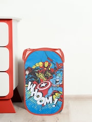 Jay Franco Blue Marvel Comics Avengers Whoom 80L Pop-Up Laundry Hamper for Clothes or Toys - Image 1 of 1