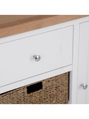 K Interiors White Windsor Solid Wood Large Sideboard - Image 4 of 6