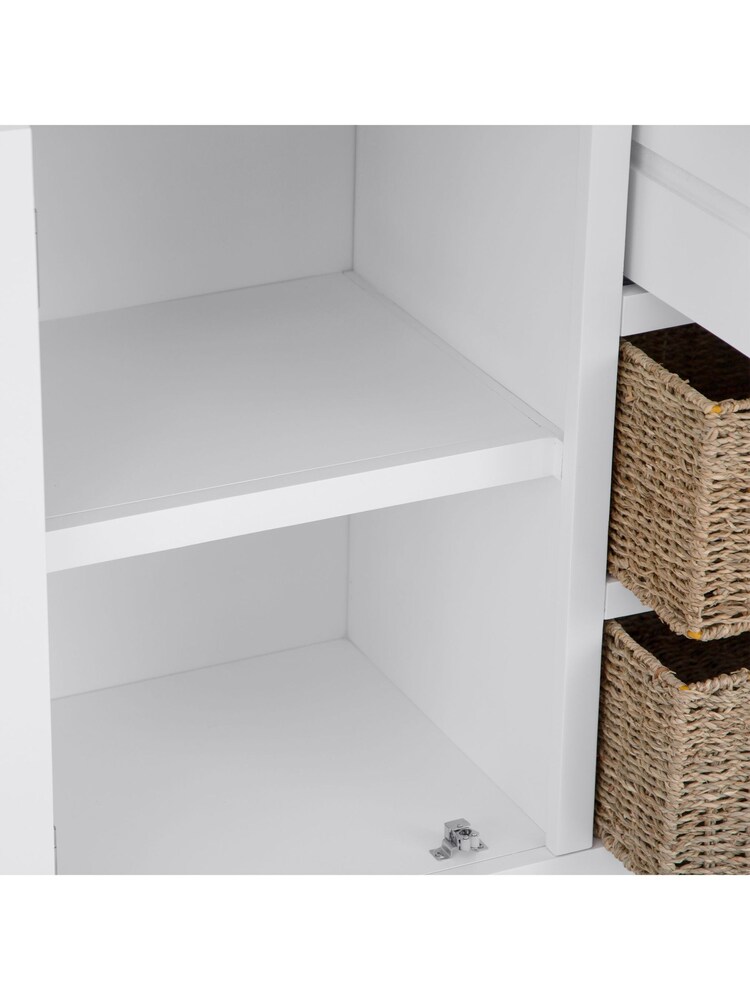 K Interiors White Windsor Solid Wood Large Sideboard - Image 6 of 6