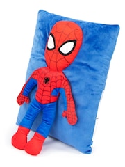 Jay Franco Blue/Red Marvel Spiderman Plush Snuggle Pillow - Super Soft 3D Bed Cushion - Image 1 of 3
