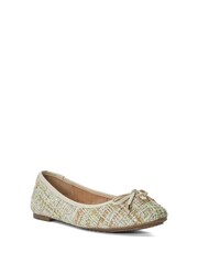 Dune London Natural Regular Fit Hallo Charm Trim Ballet Shoes - Image 3 of 5
