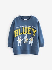 أزرق - سويت شيرت بياقة بحافة مستديرة من القطن 100% من Bluey (6 شهر-8 سنة) - صورة 1 من 3