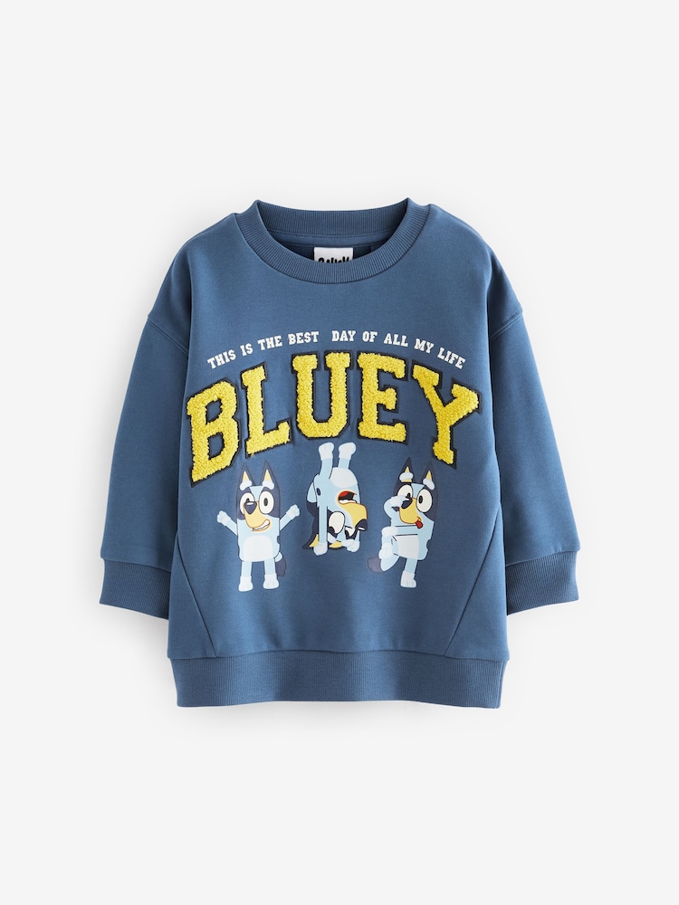 أزرق - سويت شيرت بياقة بحافة مستديرة من القطن 100% من Bluey (6 شهر-8 سنة) - صورة 1 من 3 أزرق - سويت شيرت بياقة بحافة مستديرة من القطن 100% من Bluey (6 شهر-8 سنة) - صورة 1 من 3