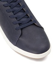 Dune London Blue Wide Fit Tezzy Perf Trainers - Image 5 of 6