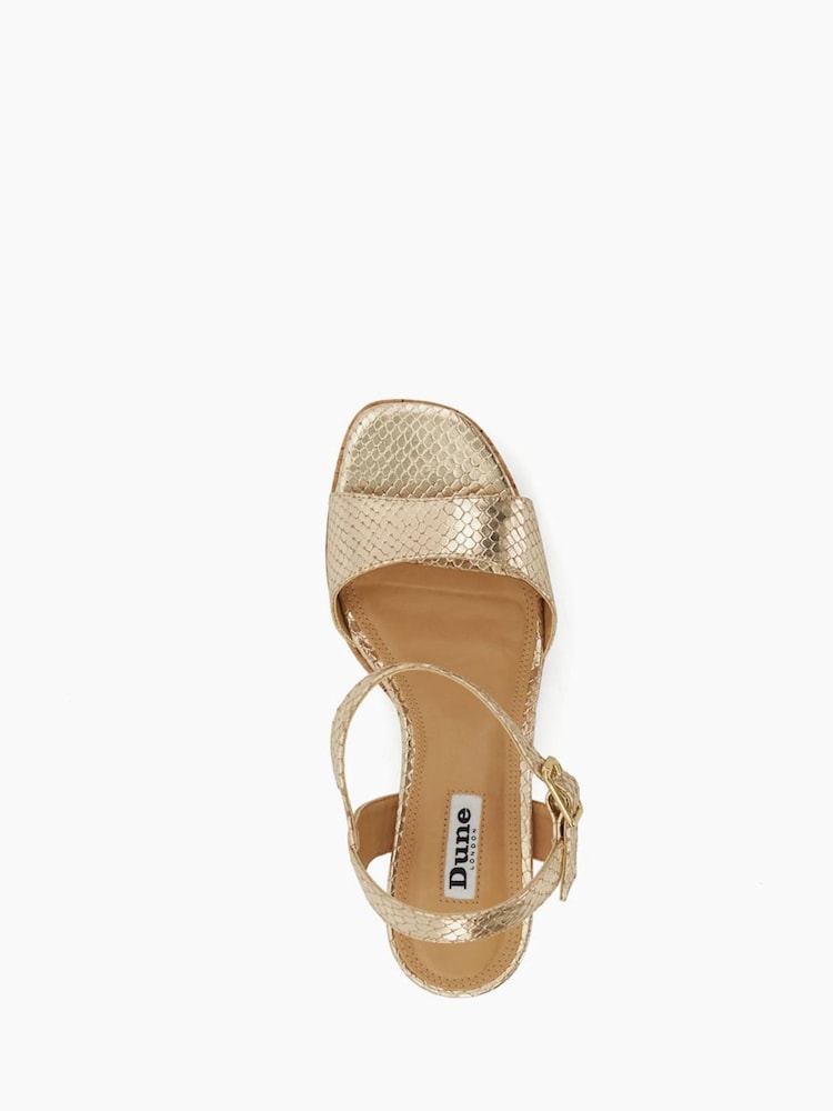 Dune London Animal Jodi Platform Block Heel Sandals - Image 6 of 6 Dune London Animal Jodi Platform Block Heel Sandals - Image 6 of 6