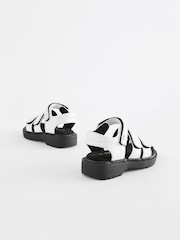 White Chunky Sandals - Image 3 of 5