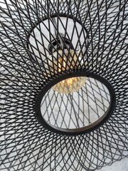 Good & Mojo Black Cango Bamboo Ellipse Ceiling Light - Image 3 of 3