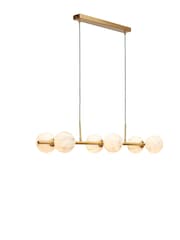 Its About Romi Gold Carrara White Marble Effect 6 Globe Hanging Ceiling Light - Image 3 of 3