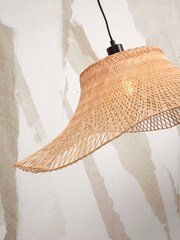 Good & Mojo Natural Ibiza Bamboo Wavy Ceiling Light - Image 2 of 3