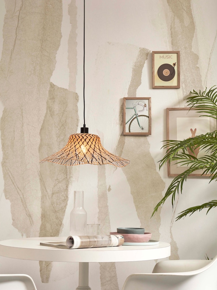 Good & Mojo Natural Ibiza Wavy Ceiling Light - Image 1 of 3
