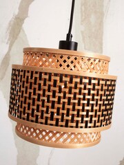 Good & Mojo Natural Bhutan Bamboo Floor Lamp - Image 2 of 3
