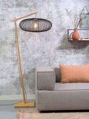 Good & Mojo Natural Cango Bamboo Floor Lamp - Image 1 of 3