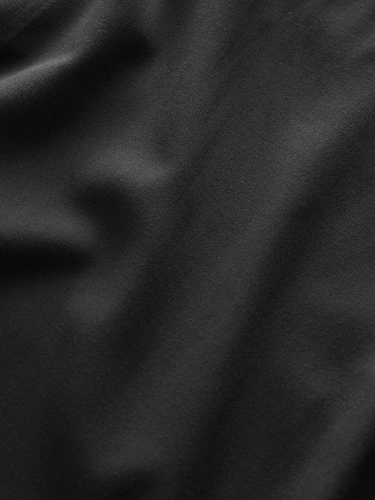 Black Asymmetric Waist Column Skirt - Image 10 of 10 Black Asymmetric Waist Column Skirt - Image 10 of 10