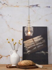 Its About Romi Gold Brussels Straight Glass Hanging Ceiling Light - Image 1 of 3
