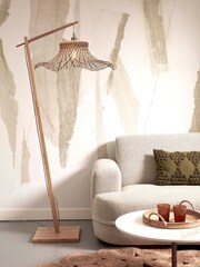 Good & Mojo Natural Ibiza Bamboo Floor Lamp - Image 1 of 3