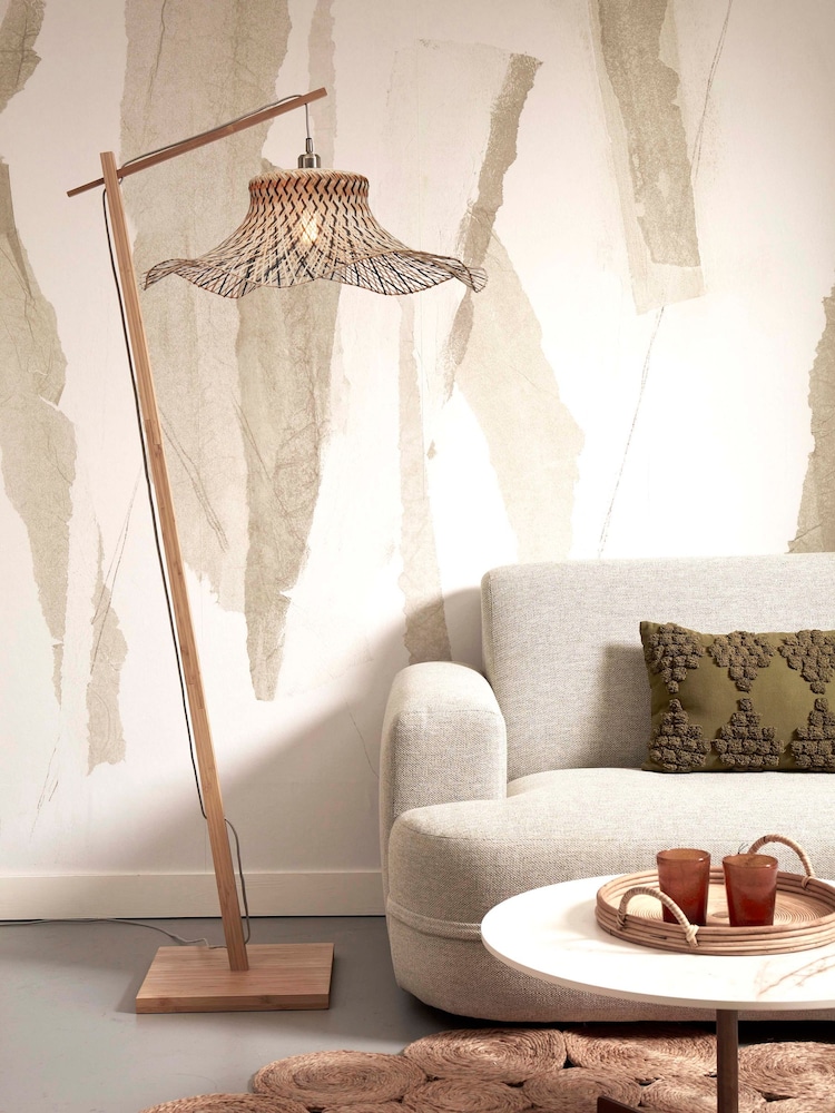 Good & Mojo Natural Ibiza Bamboo Floor Lamp - Image 1 of 3