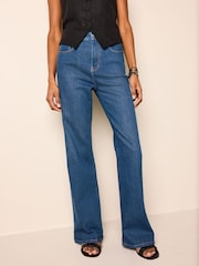 Smokey Blue Wide Leg Jeans - Image 3 of 7