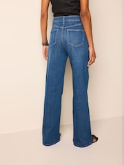 Smokey Blue Wide Leg Jeans - Image 4 of 7
