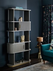 Dark Grey Valencia Marble Mango Wood Shelf - Image 1 of 7