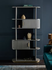 Dark Grey Valencia Marble Mango Wood Shelf - Image 2 of 7