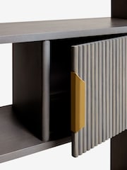 Dark Grey Valencia Marble Mango Wood Shelf - Image 4 of 7