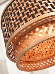 Good & Mojo Natural Bhutan Bamboo Hanging Ceiling Light - Image 3 of 3