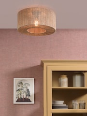 Good & Mojo Natural Iguazu Jute Round Ceiling Light - Image 1 of 3