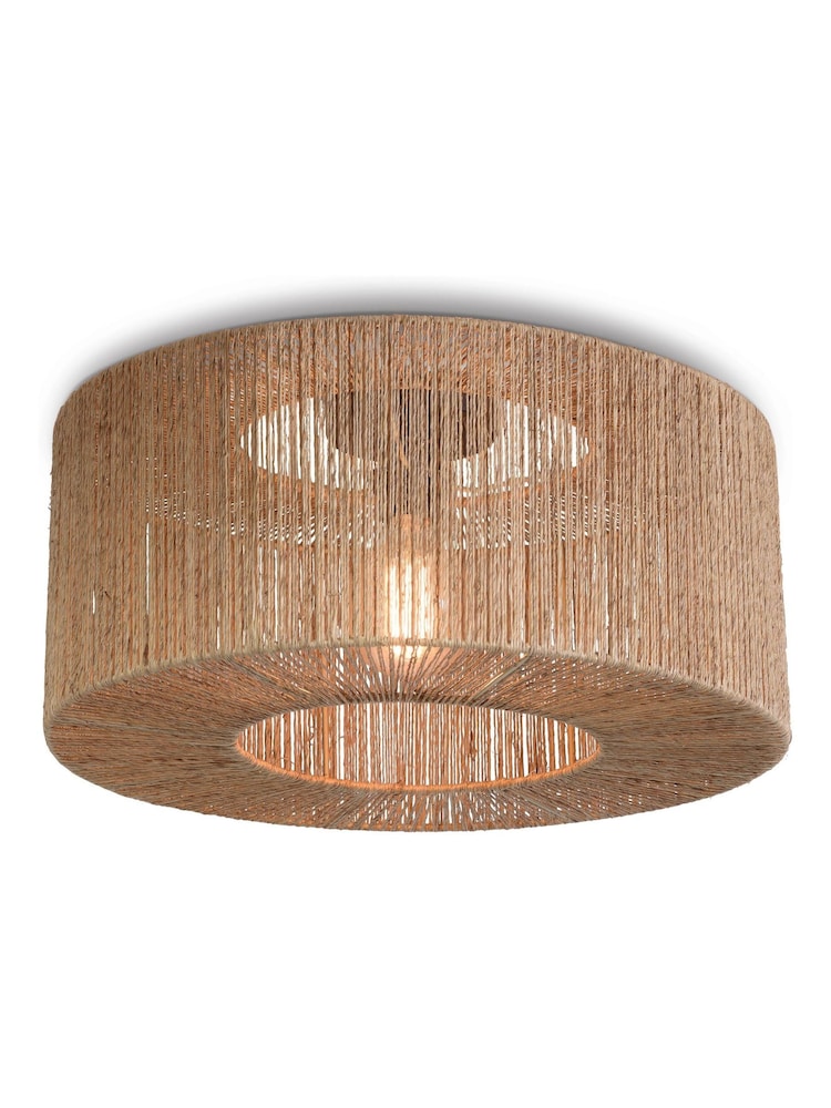 Good & Mojo Natural Iguazu Jute Round Ceiling Light - Image 2 of 3