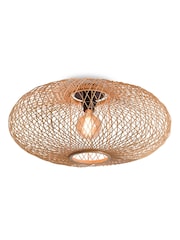 Good & Mojo Natural Cango Bamboo Viscose Ellipse Ceiling Light - Image 2 of 3