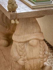 Natural Gonk Christmas Resin Large Side Table - Image 3 of 6