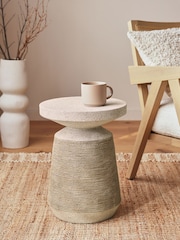 Natural Nautical Rope Side Table - Image 1 of 5