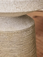 Natural Nautical Rope Side Table - Image 2 of 5