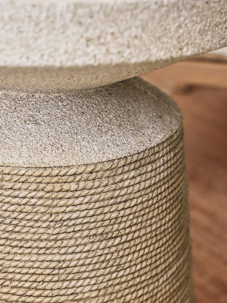 Natural Nautical Rope Side Table - Image 2 of 5