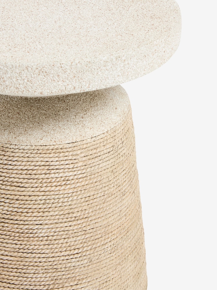 Natural Nautical Rope Side Table - Image 5 of 5