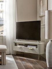 Light Grey Valencia Marble Mango Wood TV Unit - Image 1 of 10