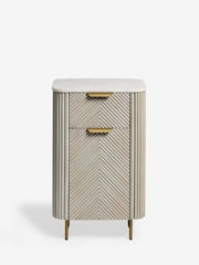 Light Grey Valencia Marble Mango Wood Sideboard - Image 6 of 9