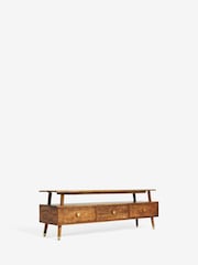 Dark Lloyd Mango Wood Up to 65 inch, Floating Top TV Unit - Image 6 of 8