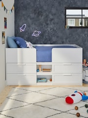 White Kids Flynn Cabin Bed - Image 3 of 9