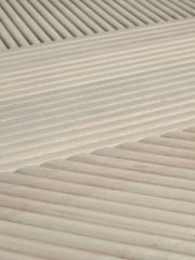 Grey Reeded Mango Wood Coffee Table - Image 6 of 6