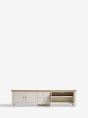 Cream Malvern Oak Effect Up to 90 inch Slim TV Unit - Image 13 of 13